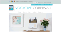 Desktop Screenshot of evocativecornwall.co.uk