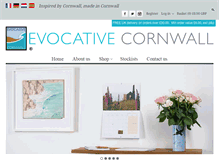 Tablet Screenshot of evocativecornwall.co.uk